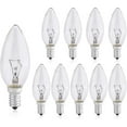 thumbnail image 2 of 10 Pack Screw In Light Bulbs, E14 Candle Bulbs Dimmable, Small Screw Candle Light Bulbs Ses E14, 230v, 2 of 5