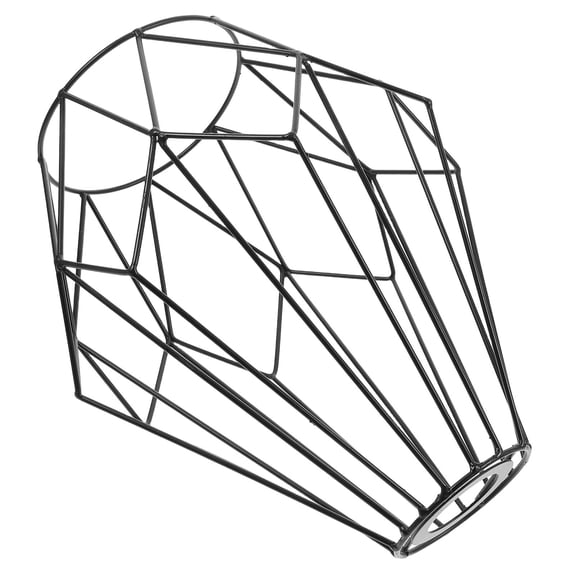 Hemoton Metal Bulb Guard Lamp Cage Vintage Lamp Shade Industrial Bulb Covers Light Fixture Lamp Guard For Home Ceiling Light Fixtures Black