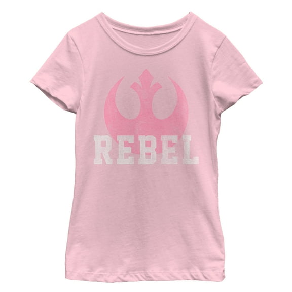 Girl's Star Wars The Force Awakens Rebel Graphic Tee Light Pink X Small