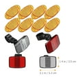 thumbnail image 2 of FUTUREORYY 1 Set Bicycle Mountable Rear Safety Warning Reflector PVC White for Road Bike Night Cycling, 2 of 8