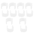 thumbnail image 2 of 20 soportes para barra de cortina resistentes, soportes para ganchos, soportes para cortinas de pared, sistema de montaje de riel de techo, color blanco, 2 of 5