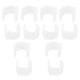 thumbnail image 2 of 20 soportes para barra de cortina resistentes, soportes para ganchos, soportes para cortinas de pared, sistema de montaje de riel de techo, color blanco, 2 of 5