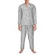 thumbnail image 3 of Balery Silver Mosaic Pijama para Hombre de Dos Piezas con Manga Larga, Conjunto de Dormir y Descanso Suave con Bolsillos-Medium, 3 of 7