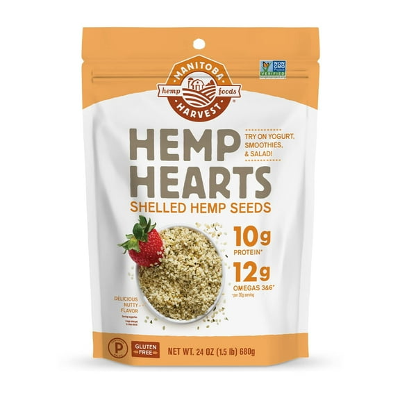 Manitoba Harvest Hemp Hearts Valu Pack 24 oz, 10g Plant Protein & 12g Omega 3&6