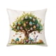 thumbnail image 2 of Funda de cojín de lino con estampado de conejo y huevo de Pascua | Funda de cojín decorativa de 45 x 45 cm para sofá, dormitorio | Decoración de Pascua para el hogar, 2 of 6