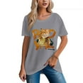 thumbnail image 5 of Women's 100% Cotton Cozy T-Shirt Elvis Graphic Design, 5 of 17