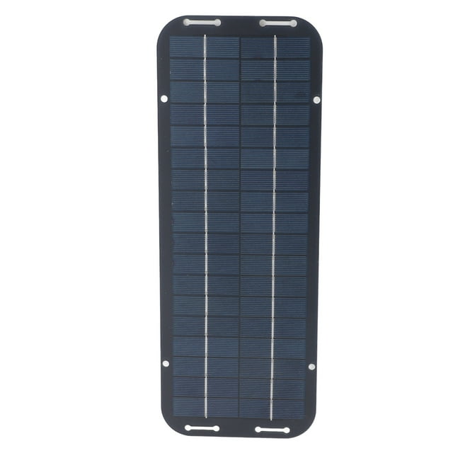 Cargador de Batería de Automóvil Solar, 12V 5W Panel Solar Portátil de Durabilidad Ligera para RV