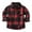 Red, variant on TAIAOJING Toddler Baby Boy Girl Flannel Plaid Shirt Jacket Shirt Coat Jacket Plaid Long Sleeve Kids Turn Down Collar Button Tops Outwear 3-6 Months