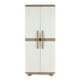 thumbnail image 2 of Homeplast Electra Adjustable 4-Shelf Garage Storage Cabinet Organizer, Beige & White, 2 of 12