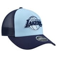 thumbnail image 3 of Youth New Era Light Blue Los Angeles Lakers Colorpack 9FORTY A-Frame Trucker Adjustable Hat, 3 of 4