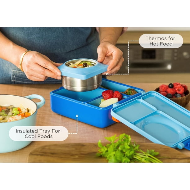 Omie OmieBox Bento Box for Kids - Insulated Lunch Box with Leak