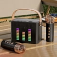 FANSHAYTTT Karaoke Machine Portable Speaker With Wireless Mic Blue ...