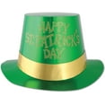 thumbnail image 2 of Party Decoration Glittered St Patrick's Day Foil Hi-hat- Pack Of 25, 2 of 2