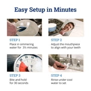 ZQuiet, Advance, Custom Anti-Snoring Mouthpiece, Adjustable Mouthguard with 4 Jaw Advancement Sizes, Slim & Low-Profile, Clear