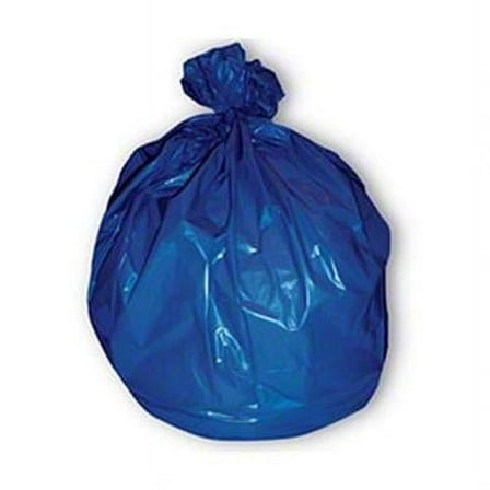 Heritage HERZ6043HXR01 30 x 43 in. High-Density Trash Coreless Can Liner, Blue - Pack of 10 - 25 Packs per Case
