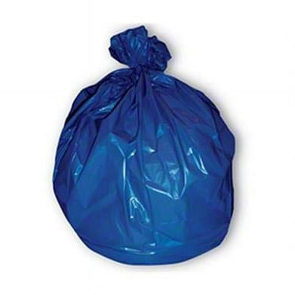 Heritage HERZ6043HXR01 30 x 43 in. High-Density Trash Coreless Can Liner, Blue - Pack of 10 - 25 Packs per Case