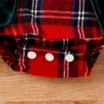 thumbnail image 4 of PMVFHDE Barboteuse pour Fille Jupe pour Enfants Robe Ha Rouge à Carreaux Jupe Ha Robe Justaucorps&One-Pieces Rouge, 3-6 Mois, 4 of 9