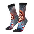 thumbnail image 2 of Saiise Chucky Funny Socks Men Women Adults Novelty Graphic Crew Tube Socks Crazy Design Casual Dress Socks for Sports,Running,Travel, 2 of 7