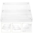 thumbnail image 2 of KAKOWELY Acrylic Shelves Acrylic Display Riser Multi-functional Desktop Beverage Storage Shelf Stand Drinks Organizer13.58"X9.25"X8.66", 2 of 4