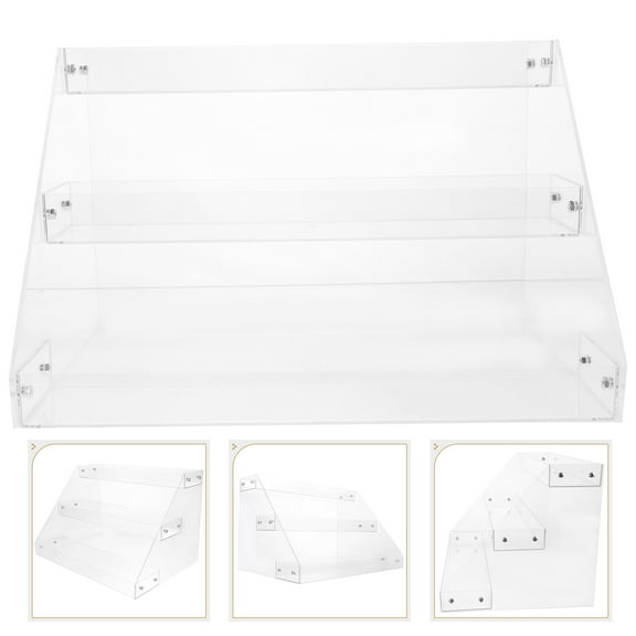 Amosfun Beverage Display Rack Acrylic Transparent 1Pack