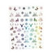 thumbnail image 1 of Nuevos diseños de calcomanías adhesivas para uñas de invierno y láminas de láminas para uñas. DH-195 Colorido, 1 of 8