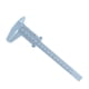 thumbnail image 2 of Regla de medida de calibrador Vernier de doble escala de plástico de 0-150 mm (azul claro), 2 of 4