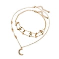 thumbnail image 1 of Estrella Personalidad Luna Collar Clavícula Cadena Geométrica Collares Colgantes, 1 of 8