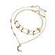 thumbnail image 1 of Estrella Personalidad Luna Collar Clavícula Cadena Geométrica Collares Colgantes, 1 of 8