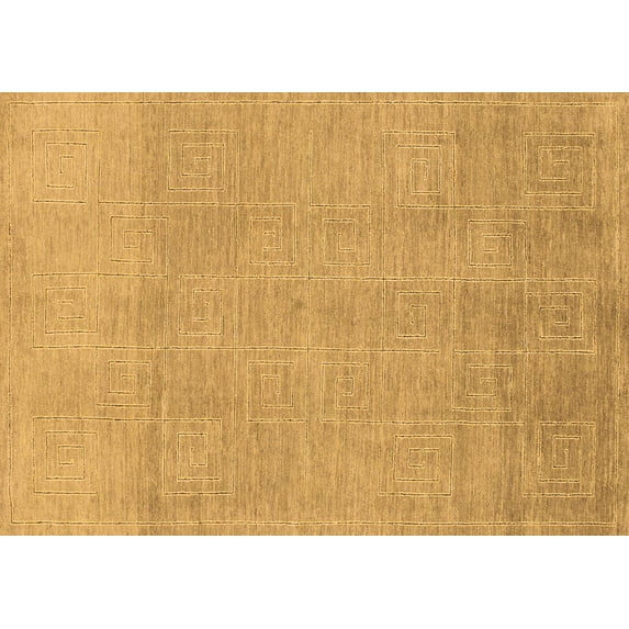 Ahgly Company Indoor Rectangle Abstract Brown Modern Area Rugs, 5' x 8'