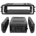 thumbnail image 1 of Diandian 2U Rack Case Shallow 12" Depth, 19" Rackmount Flight Case, Watertight Dust-Proof, Shock Mount for Amplifier, Pro Audio, DJ Mixer, Effects with Microphone Compartments, 1 of 4