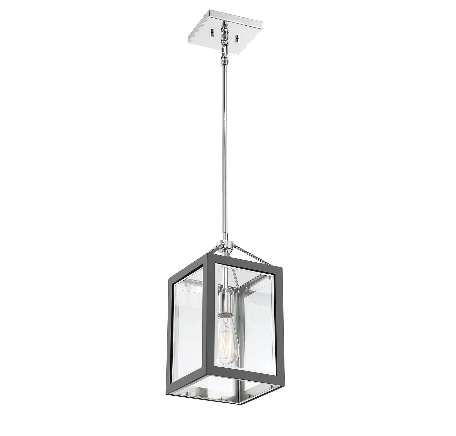 Savoy House 3-8880-1-174 Carlton Pendant Light in Navy Blue with Polished  Nickel Accents (8