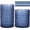 Blue, variant on Hobnail Drinking Glasses Set of 12, 10 Oz Clear Embossed Glass Cups
