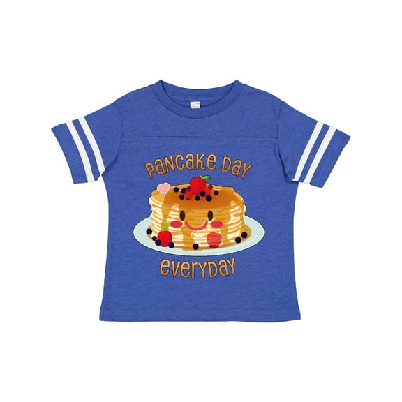 Inktastic Pancake Day Everyday- Smiling Stack of Pancakes Boys or Girls Toddler T-Shirt