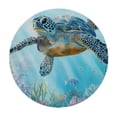 thumbnail image 4 of Patifu Turtle Ocean Corals Round Tablecloth Stain-Resistant & Washable for Indoor and Outdoor Use Full Width Single-Sided Printing 38"-42, 4 of 8