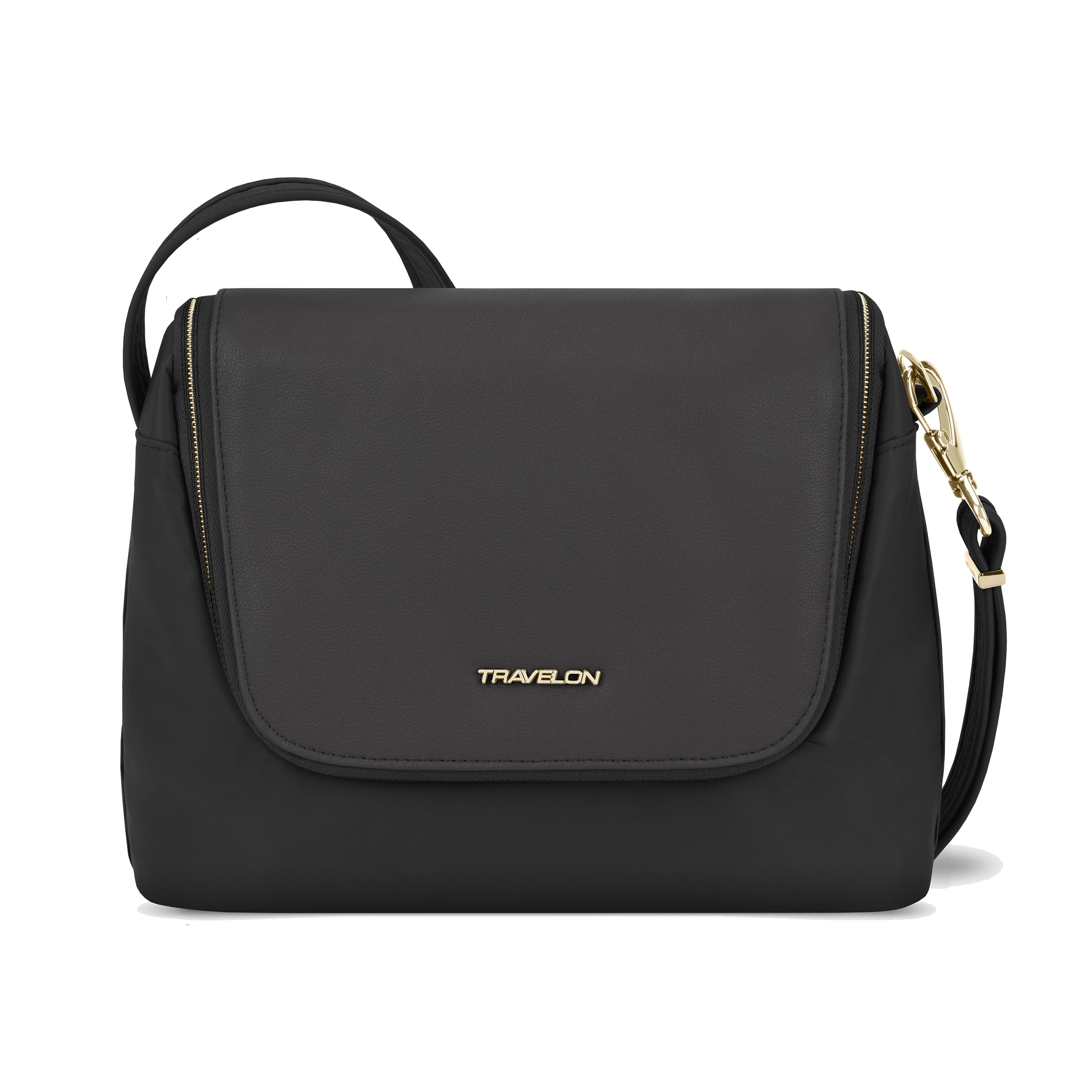 Travelon Addison AntiTheft East/West Crossbody Bag Black