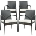 thumbnail image 6 of Spaco 4 Pieces Patio Wicker Rattan Dining Set with Comfy Cushions, Outdoor Patio Furniture for Garden, Backyard, Camping Furniture, 6 of 10