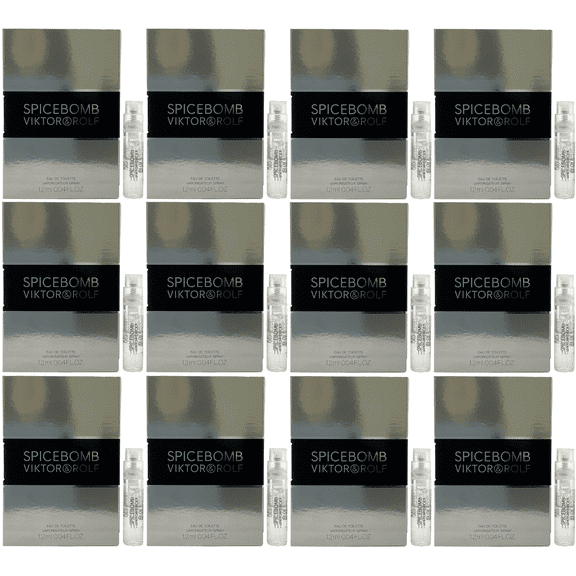 Spicebomb by Viktor & Rolf for Men 0.04 oz Eau de Toilette Vial Spray - PACK OF 12