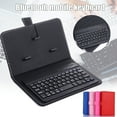 thumbnail image 2 of CAROOTU Clavier Bluetooth Sans Fil avec Housse en Cuir Mini Support Slim, 2 of 7