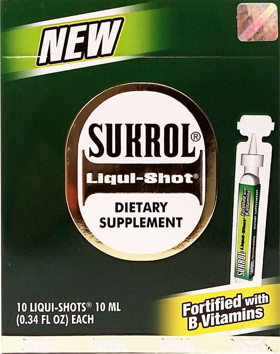 Sukrol Liquid Shot Dietary Supplement 10 units - Suplemento Multivitaminico (Pack of 1)