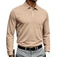 thumbnail image 2 of LWavelet Polo Shirts for Men Long Sleeve Golf Tennis Collared Shirt Moisture Wicking Dry Fit Performance Casual Polo Shirt, 2 of 7