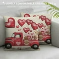 thumbnail image 3 of Nawypu Valentines Day Pillow Covers Love Heart Truck Red Valentine Pillows Decorative Throw Pillows Valentines Day Decor for Sofa Couch Home Valentine's Day Decorations, 3 of 5
