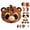 B #37, variant on DIY Woodland Animal Pumpkin Sewing Kit for Adults,Complete Fall Craft Supplies Set,Handmade Woodland Pumpkin Decor Project for Holiday Home Displays C
