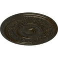 thumbnail image 3 of Ekena Millwork 16 1/8"OD x 3/4"P Tyrone Ceiling Medallion (Fits Canopies up to 6 3/4"), Hand-Painted Stone Hearth Crackle, 3 of 6