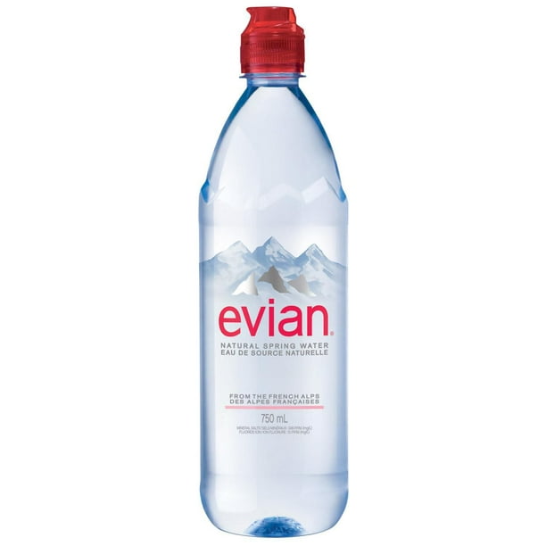evian® Eau de source naturelle, 750 mL bouteille