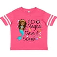 thumbnail image 3 of Inktastic 100 Magical Days of School with Blue Mermaid and Fish Boys or Girls Toddler T-Shirt, 3 of 5