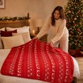 thumbnail image 4 of Eoozwa Christmas Ornaments Flannel Throw Blanket All Season Using Ultra Soft Fuzzy Plush Cozy Non-shedding Blanket for Couch Sofa Bed Camping, Ideal Gift for Adults, 4 of 7