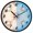 Hand Drawn Sun, variant on Dailycode Night Light Wall Clock Glow in The Dark 12 inch Battery Operated Silent Luminous Clocks, Pugs Dog and Flowers