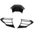 thumbnail image 2 of 3PCS Car Steering Wheel Trim Frame Bright Black Replacement For Yaris Cross Yaris Sienta Aqua, 2 of 5
