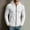 White, variant on LYSMORA Men's Waffle Knit Full Zip Hooded Jacket Long Sleeve Drawstring Sweatshirt with Zipper Side Pockets