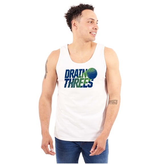 Basketball Drain Three Pointers Tank Top Sleeveless Tee Men Brisco Brands S
